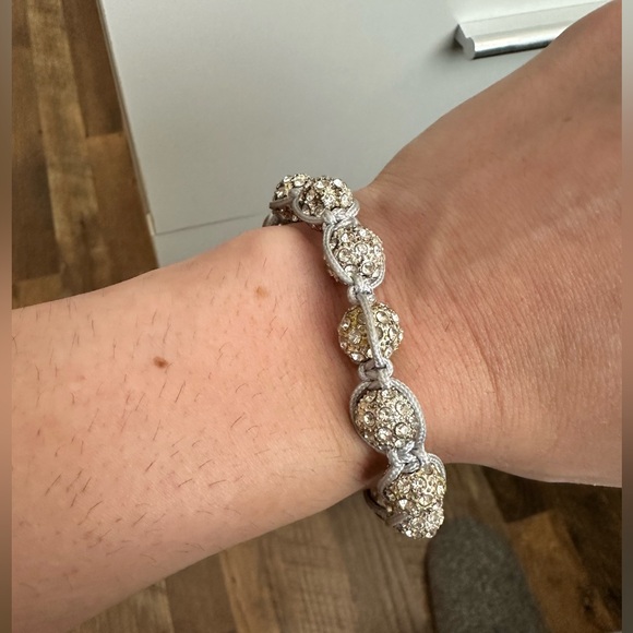 Pandora Jewelry - Pandora Silver Rhinestone Adjustable Bracelet